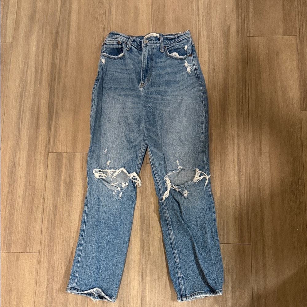 Abercrombie & Fitch 90s straight Denim High Rise Jeans